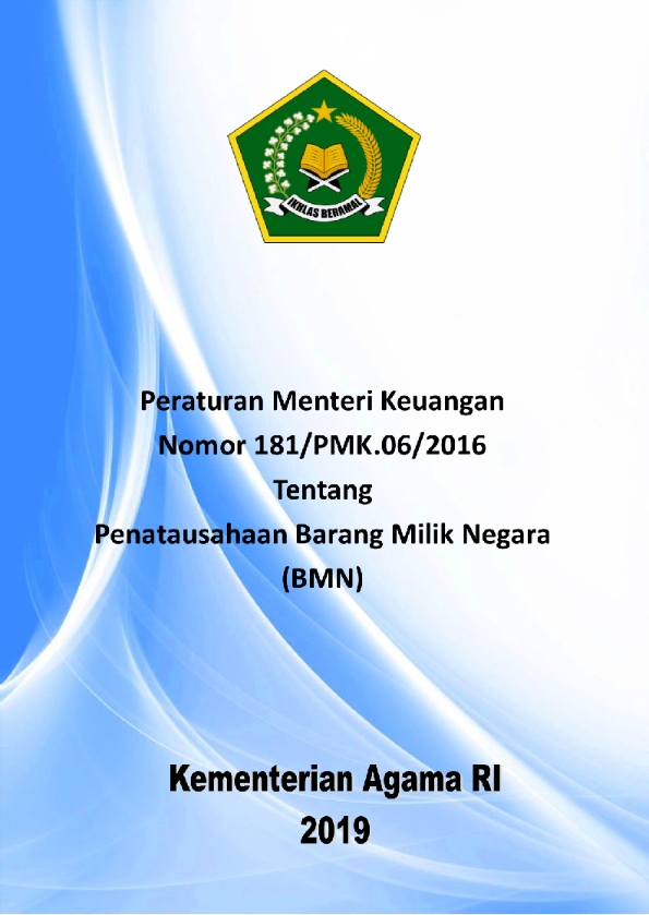 PMK 181/2016 tentang Penatausahaan BMN